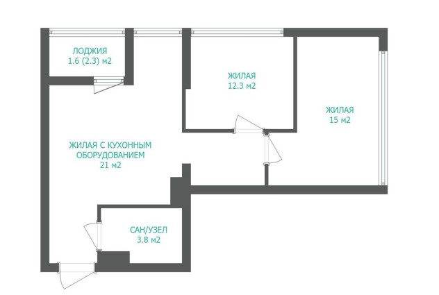 Фото Евротрешка с отличным ремонтом в ЖК «Минск Мир» — 59