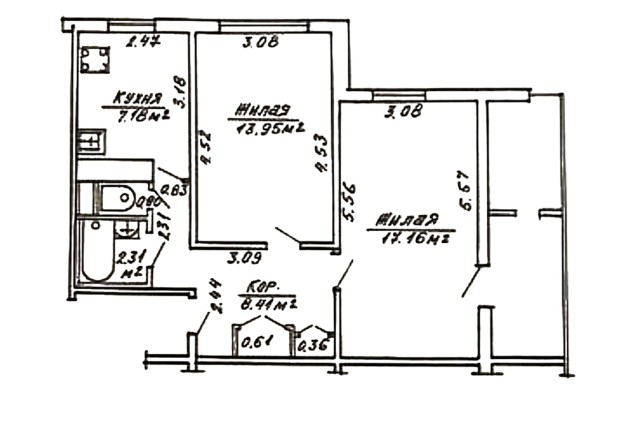 Фото 2-комнатная квартира по ул. Тимошенко д. 24\1 — 49