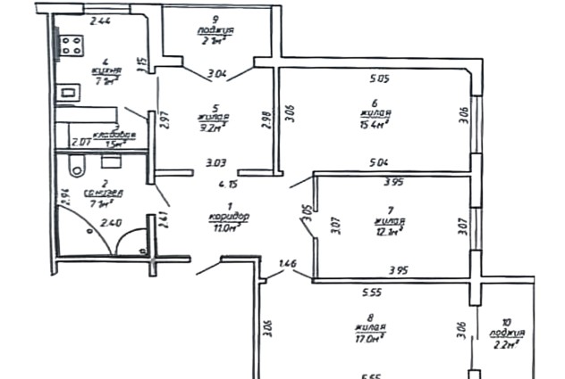 Фото 4-комнатная квартира по ул. Есенина 23 к 1 — 77