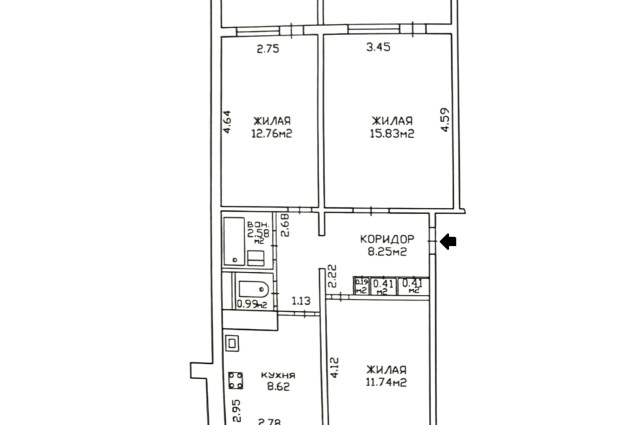 Фото 3-комнатная квартира: заехали и живёте с детьми без лишних затрат! — 53