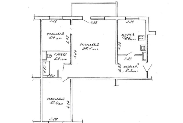 Фото 3-комнатная квартира полностью готова к проживанию — 71