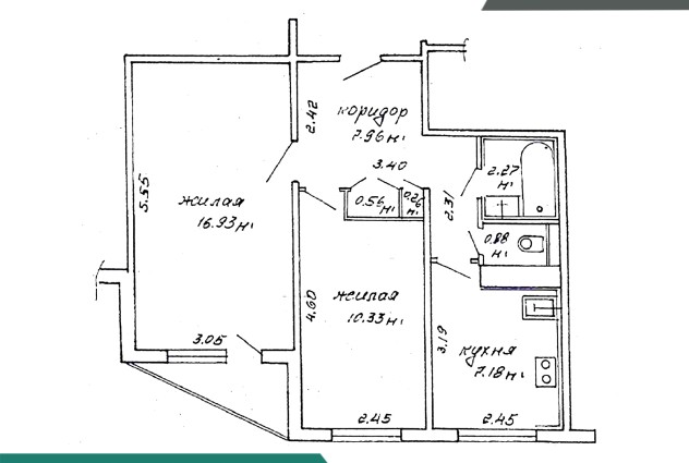 Фото Продажа уютной, светлой двухкомнатной квартиры по пр.Рокоссовского! — 47