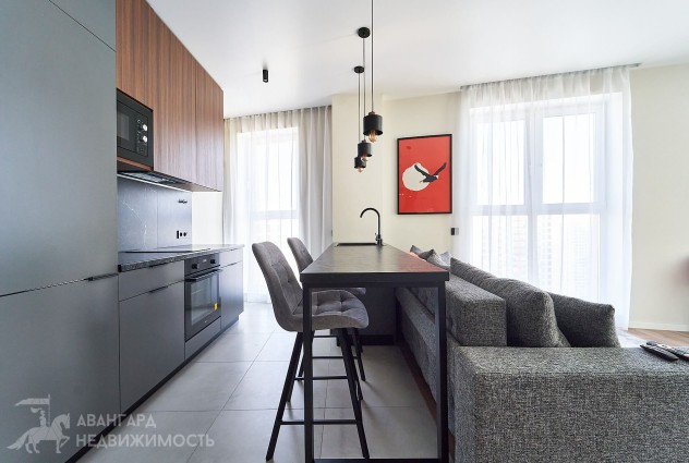 Фото 2-комнатная с отличным ремонтом на 24-м этаже — 15