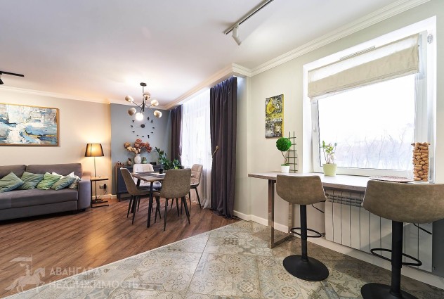 Фото Просторная квартира с ремонтом рядом с Лошицким парком! — 19