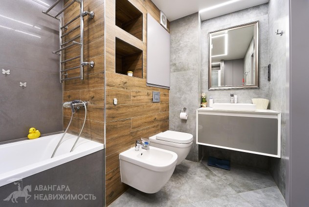 Фото Просторная квартира с ремонтом рядом с Лошицким парком! — 41