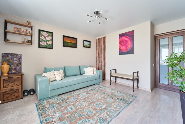 Фото 2-комнатная квартира с отличным ремонтом ул. Бумажкова 37А — 35