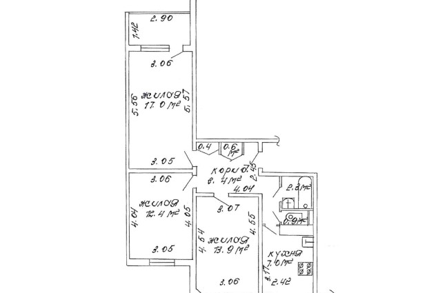 Фото Трехкомнатная квартира для вас.  — 37