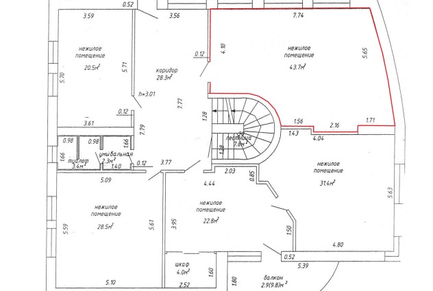 Фото  Административное помещение 43,7 кв. м в г. Минске — 11