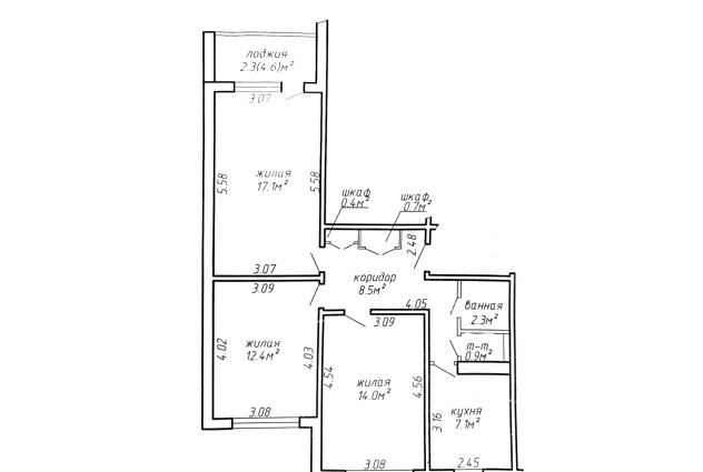 Фото Продается 3-х комнатная квартира возле метро Неморшанский сад — 51