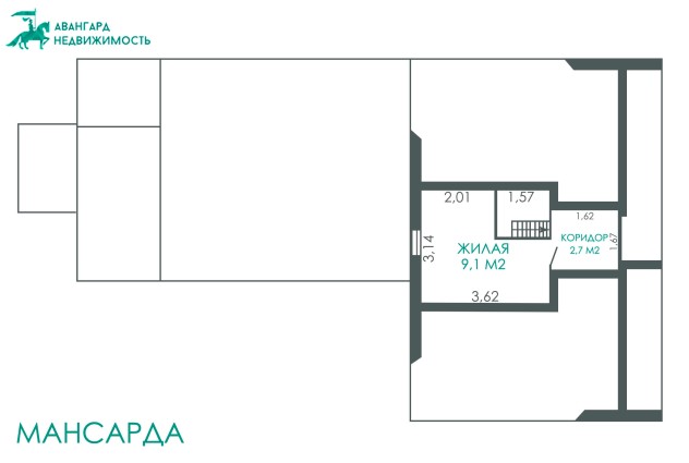 Фото Замечательная 3-комнатная квартира в блокированном жилом доме (Полдома). — 71