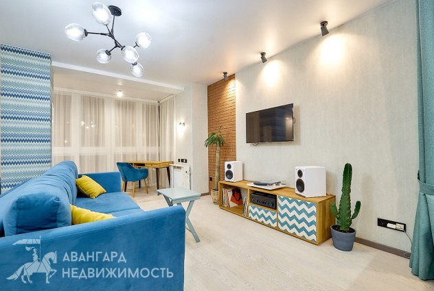 Фото 1-комнатная квартира с дизайнерским ремонтом в центре Минска  — 5