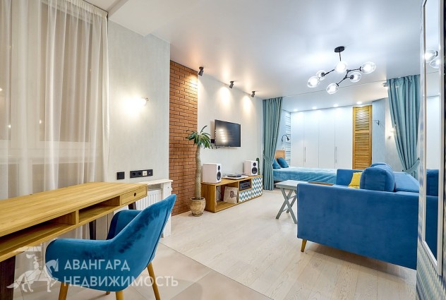 Фото 1-комнатная квартира с дизайнерским ремонтом в центре Минска  — 15
