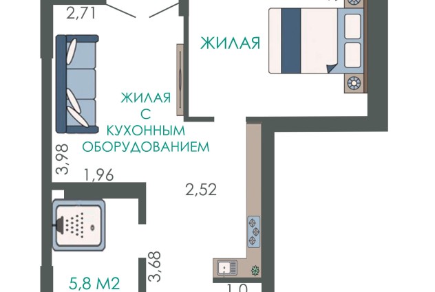 Фото Продаётся светлая уютная квартира в доме 2018 года постройки в ЖК " Минск Мир"  — 51
