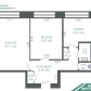 Малое фото - 2-комнатная квартира на Цнянской. Всего 930 метров до станции метро Якуба Коласа! — 26