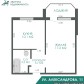 Малое фото - Светлая 1-комнатная квартира в ЖК «Зеленый бор»! — 40
