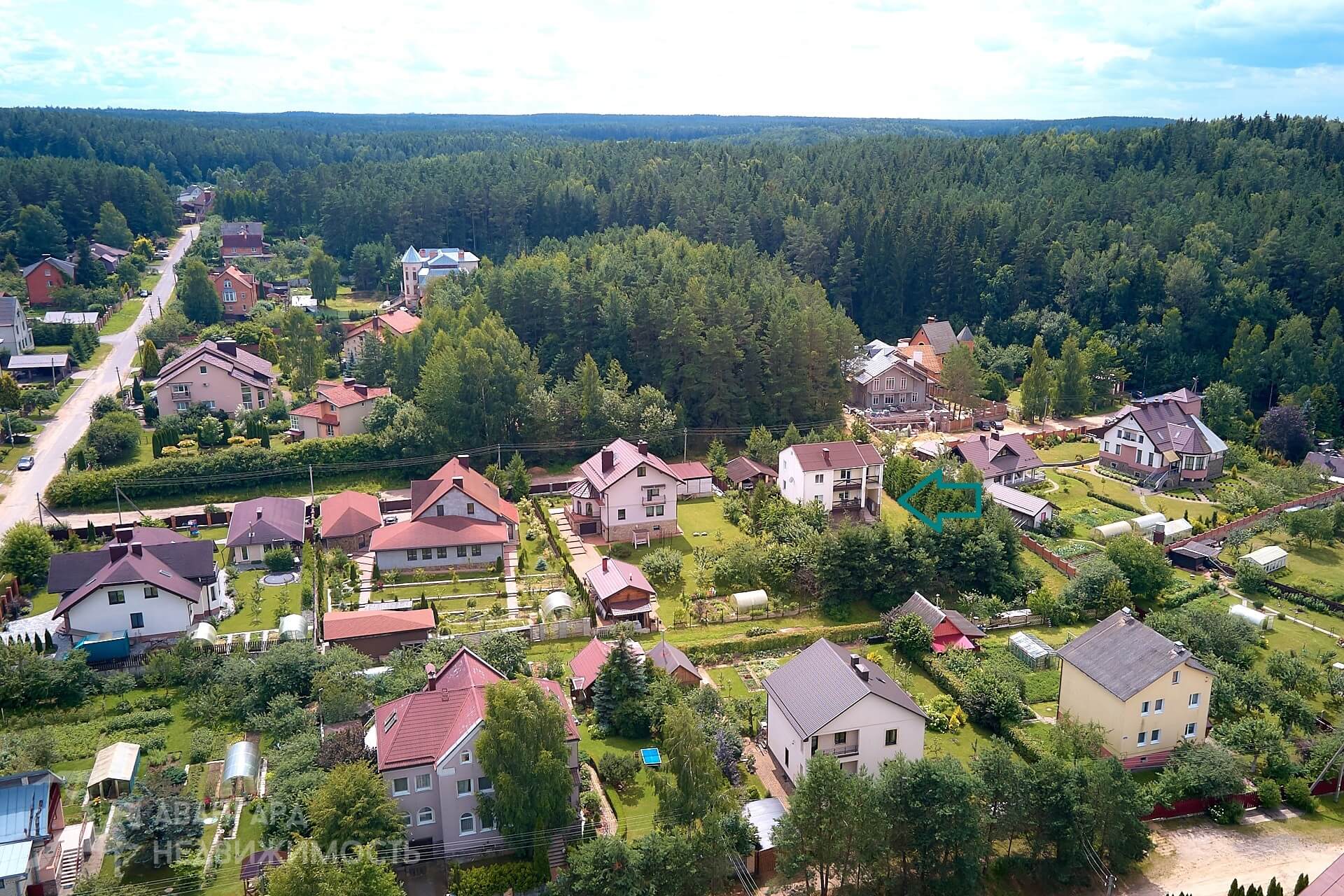  255.9м.кв. (участок 12сот.), Раубичи (д. Раубичи, пер. Центральный 2-ой)